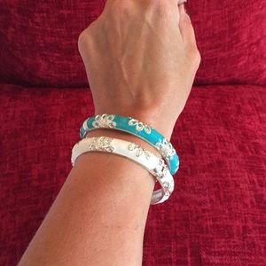 NIB*2 silver spring open bangles